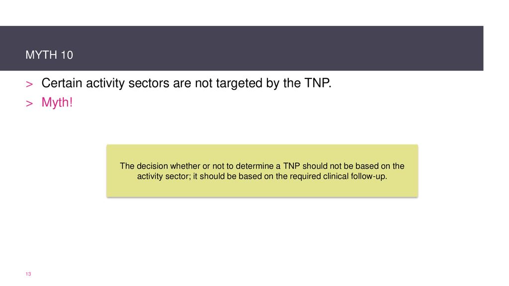 Get To Know Your TNP Myths And Realities Pour Modifier Limage Ppt